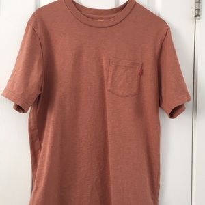 Supreme heather dark rose pocket tee